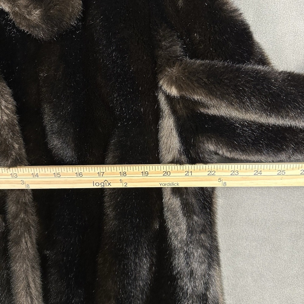 Vintage Women’s Tissavel France Faux Fur Chocolate Brown Union Made Size M - Picture 9 of 15
